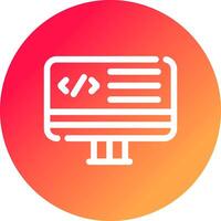 web programación creativo icono diseño vector