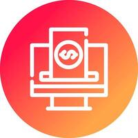 Crowdfunding Platform Creative Icon Design vector