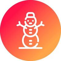 Snowman Creative Icon Design vector