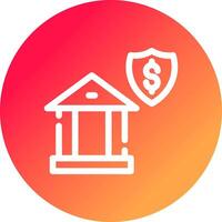 Banking Security Creative Icon Design vector