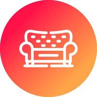 Sofa Creative Icon Design vector