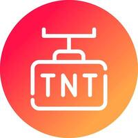 diseño de icono creativo tnt vector