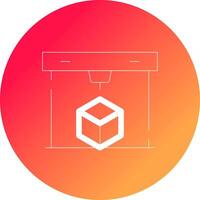 3D Printing Creative Icon Design vector
