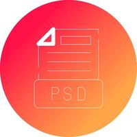 diseño de icono creativo de archivo psd vector