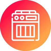 Amplifier Box Creative Icon Design vector