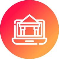 diseño de icono creativo de banco vector