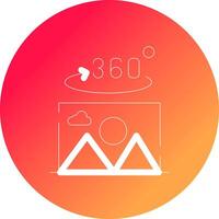 360 Degree Photo Creative Icon Design vector