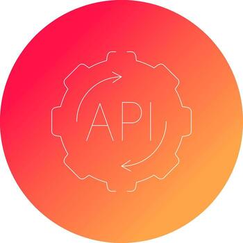 API Creative Icon Design vector