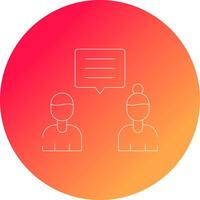 Discuss Creative Icon Design vector