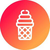 Ice Cream Creative Icon Design vector