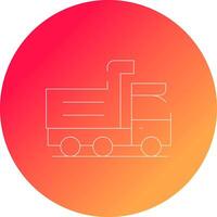 Dump Truck Creative Icon Design vector