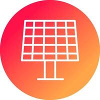 Solar Panel Creative Icon Design vector