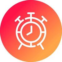 Alarm Clock Creative Icon Design vector