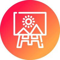 Canvas Creative Icon Design vector