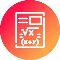 Maths Creative Icon Design vector