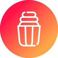 Cupcake Creative Icon Design vector