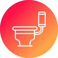 Toilet Creative Icon Design vector