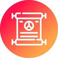 Peace Treaty Creative Icon Design vector