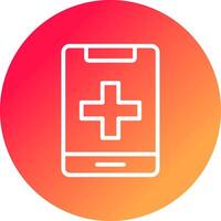 Medical Phone Creative Icon Design vector