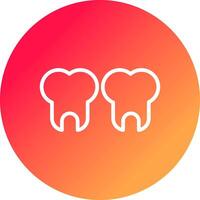 dientes creativo icono diseño vector