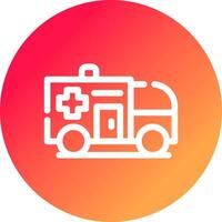 Ambulance Creative Icon Design vector