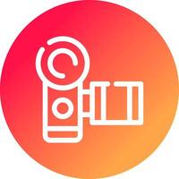 Video Camera Creative Icon Design vector