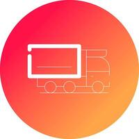 Cargo Truck Creative Icon Design vector