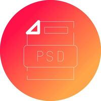 diseño de icono creativo de archivo psd vector