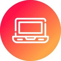 Laptop Creative Icon Design vector