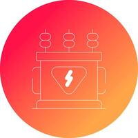 Power Transformer Creative Icon Design vector