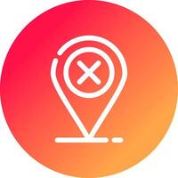 diseño de icono creativo incorrecto vector