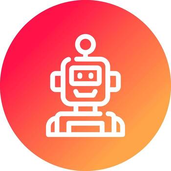 Bot Creative Icon Design vector