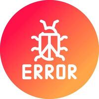 diseño de icono creativo de error vector