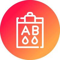 Blood Type Ab Creative Icon Design vector