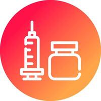 Vaccine Creative Icon Design vector