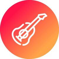 diseño de icono creativo de guitarra vector