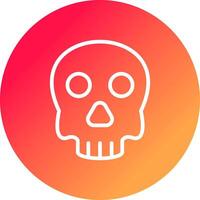 diseño de icono creativo de calavera vector