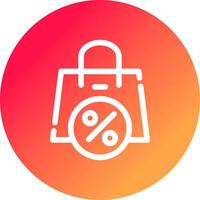 Bag Creative Icon Design vector