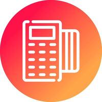 Pos Terminal Creative Icon Design vector