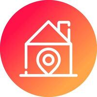 Home Location Creative Icon Design vector