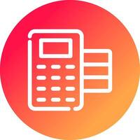 POS Terminal Creative Icon Design vector