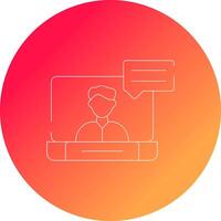 Video Conference Creative Icon Design vector