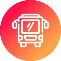 Bus Creative Icon Design vector