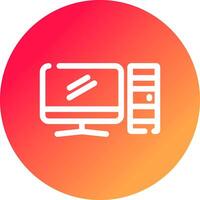 Computer Creative Icon Design vector