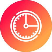 Time Quarter Creative Icon Design vector