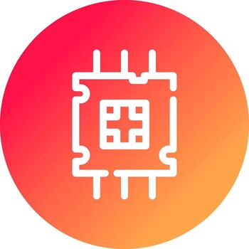 diseño de icono creativo del procesador vector