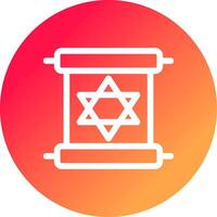 Scroll torah Creative Icon Design vector