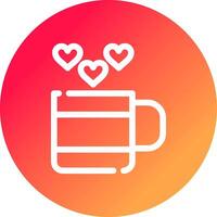 Love Tea Creative Icon Design vector