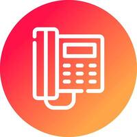 Telephone Creative Icon Design vector