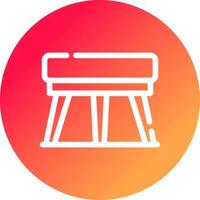 Stool Creative Icon Design vector